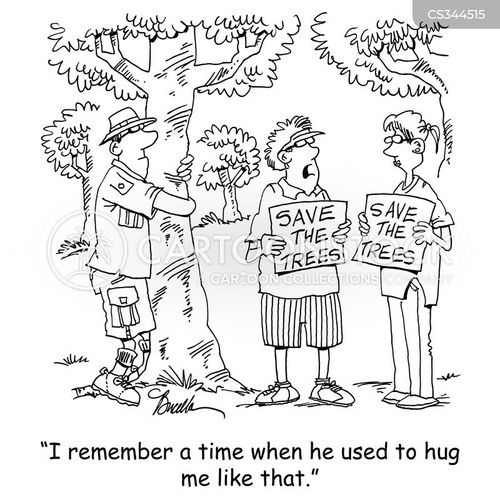 Tree Hugger Cartoons and Comics funny pictures from CartoonStock