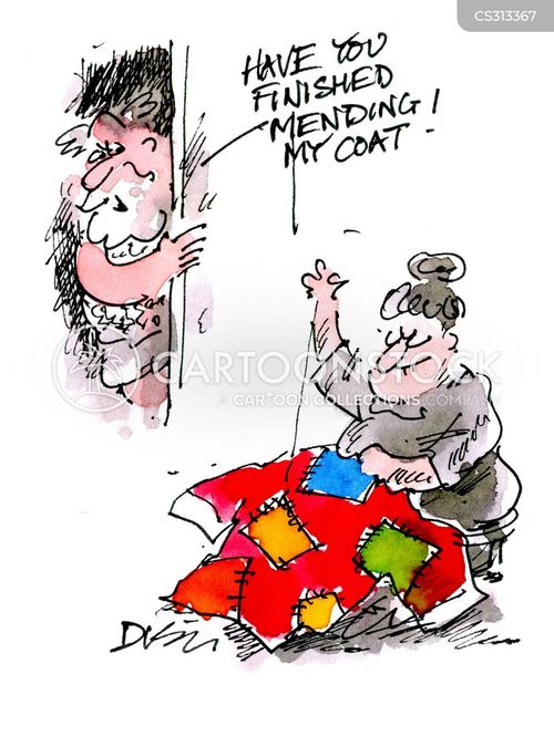 Sewn Cartoons and Comics funny pictures from CartoonStock