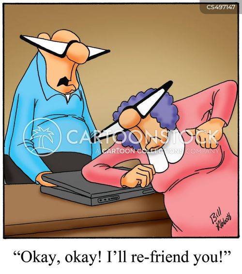 Defriending Cartoons and Comics - funny pictures from CartoonStock
