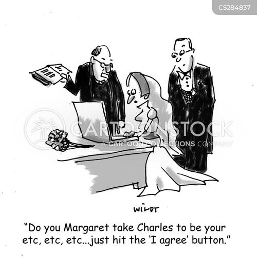 Marriage Contract Cartoons and Comics funny pictures from CartoonStock