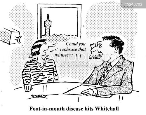 Foot In Mouth Cartoons and Comics funny pictures from CartoonStock