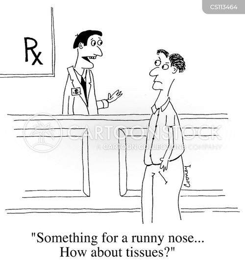 Runny Nose Cartoons and Comics funny pictures from CartoonStock