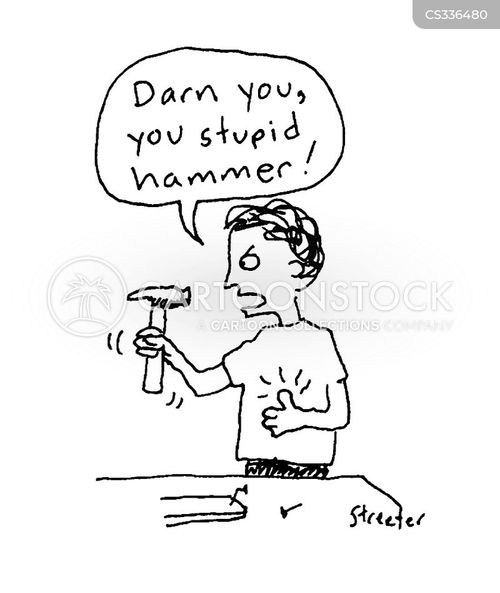 Hammering Cartoons and Comics funny pictures from CartoonStock