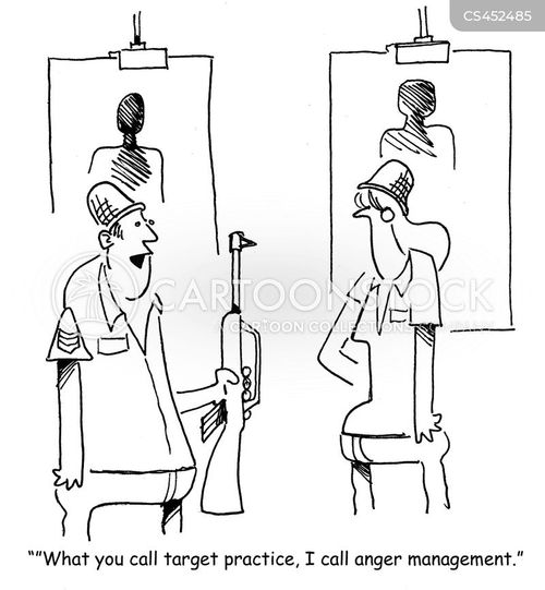 Target Shooting Cartoons And Comics Funny Pictures From CartoonStock