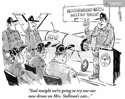 Neighborhood Watches Cartoons and Comics funny pictures from CartoonStock