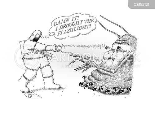 Flashlight Cartoons and Comics funny pictures from CartoonStock