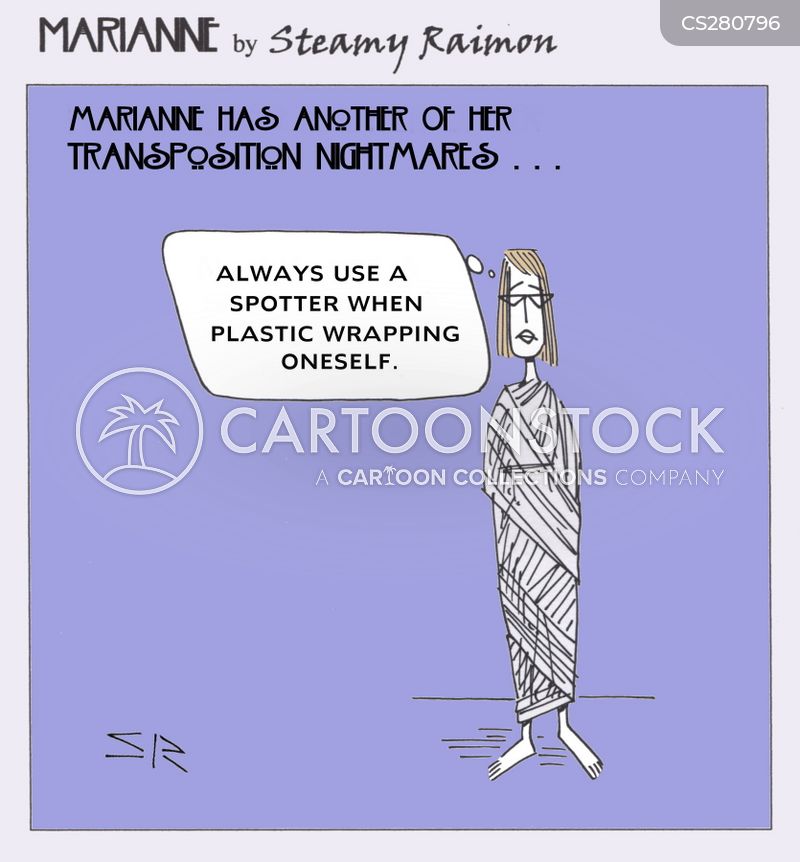 Plastic Wrap Cartoons and Comics funny pictures from CartoonStock