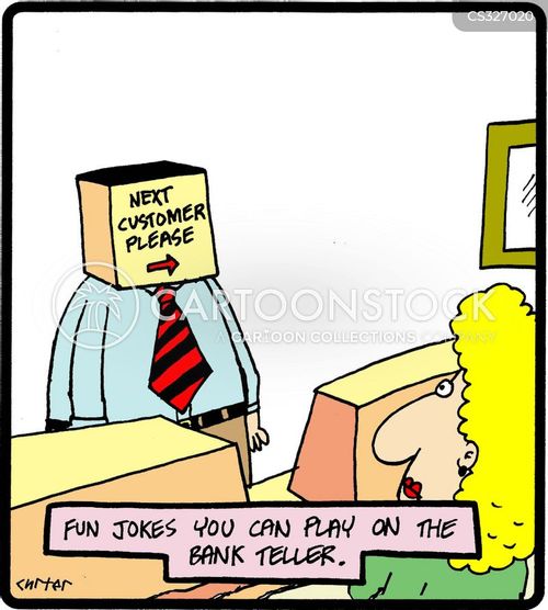 Bank Worker Cartoons and Comics funny pictures from CartoonStock