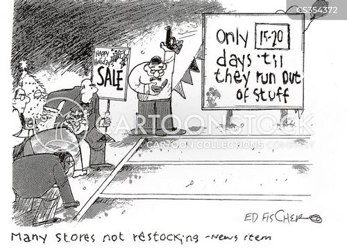 Shopping Days Cartoons and Comics funny pictures from CartoonStock