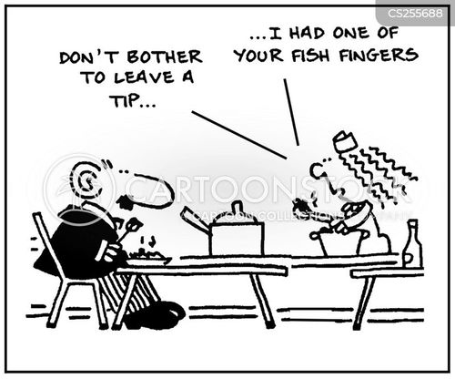 Fish Fingers Cartoons and Comics funny pictures from CartoonStock