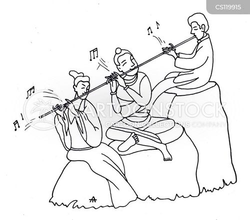 Flute Cartoons and Comics funny pictures from CartoonStock