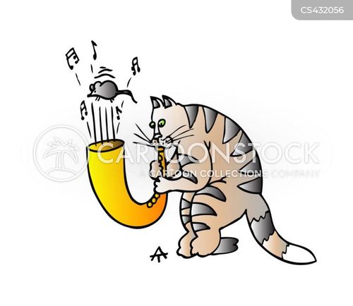 Saxophones Cartoons and Comics funny pictures from CartoonStock
