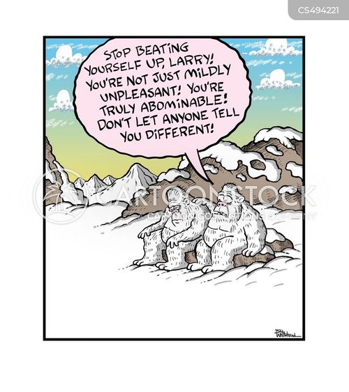 Abominable Snowman Cartoons and Comics funny pictures from CartoonStock