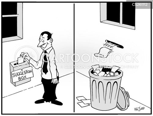 Suggestion Box Humor Cartoons and Comics - funny pictures from CartoonStock