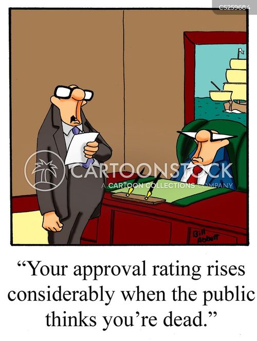 Approval Rating Cartoons And Comics Funny Pictures From Cartoonstock 139