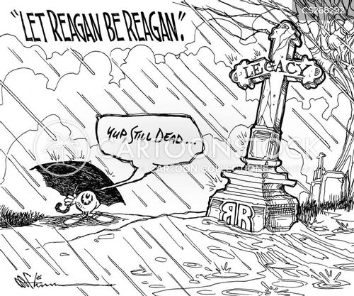 Reagan Riddle Cartoon Reagan Cartoons and Comics - funny pictures from CartoonStock