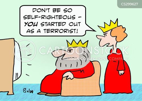 Self-righteous Cartoons and Comics - funny pictures from CartoonStock