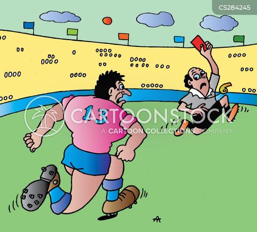 Red Card Cartoons and Comics - funny pictures from CartoonStock