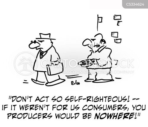 Self-righteous Cartoons and Comics - funny pictures from CartoonStock