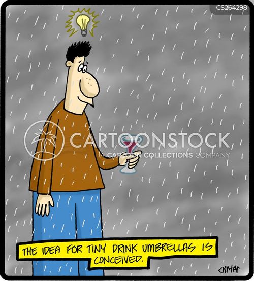 Cocktail Umbrella Cartoons and Comics funny pictures from CartoonStock