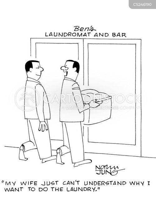 Laundromat Cartoons and Comics funny pictures from CartoonStock
