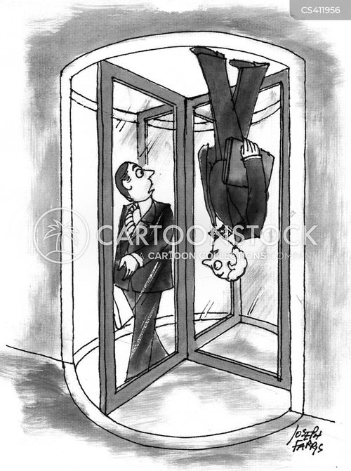 Revolving Door Cartoons and Comics - funny pictures from CartoonStock