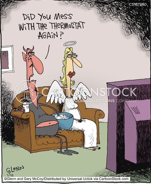Thermostats Cartoons and Comics funny pictures from CartoonStock