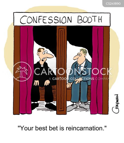 Confession Booth Cartoons and Comics funny pictures from CartoonStock