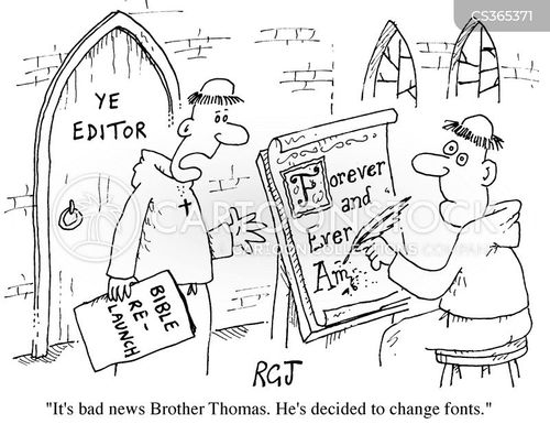Bad Font Cartoons and Comics - funny pictures from CartoonStock