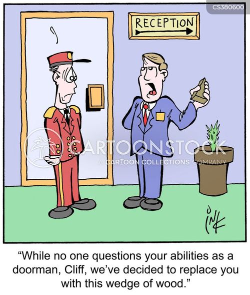 Doorman Cartoons and Comics funny pictures from CartoonStock