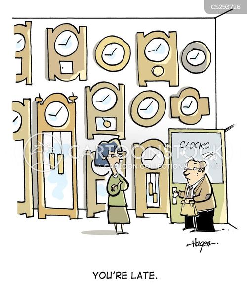Clock Watching Cartoons and Comics funny pictures from CartoonStock