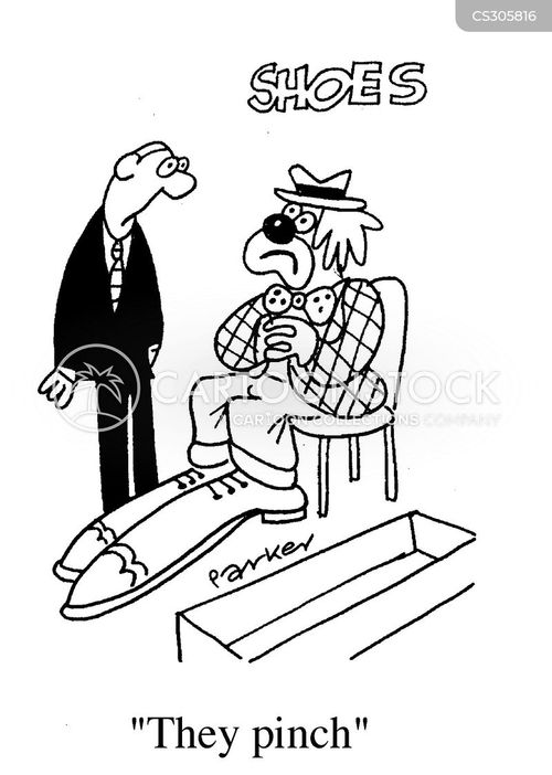 Clowns Shoes Cartoons and Comics funny pictures from CartoonStock