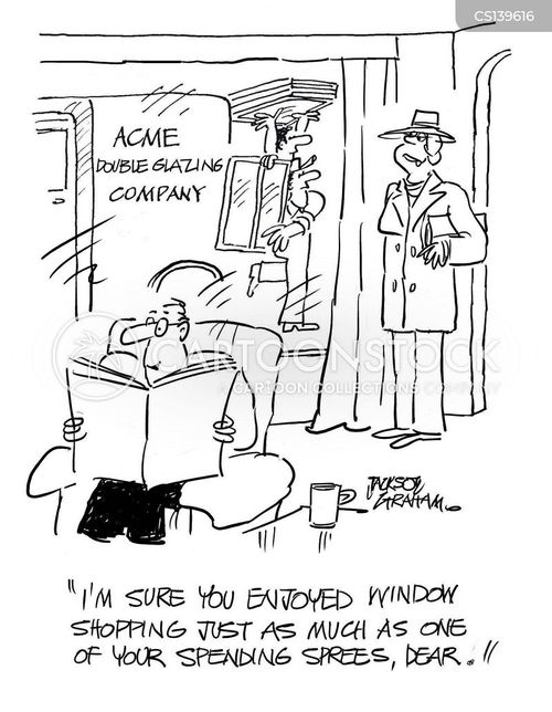 Window Shopping Rtoon Window Shopping Cartoons and Comics - funny pictures from CartoonStock