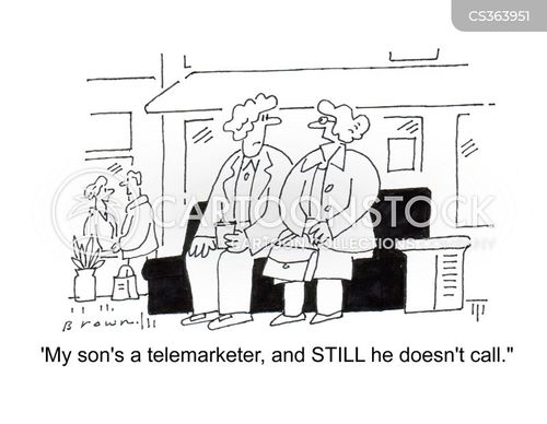 Telemarket Cartoons and Comics funny pictures from CartoonStock