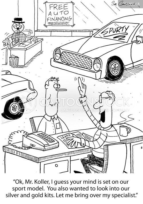 Pushy Salesman Cartoons and Comics funny pictures from CartoonStock