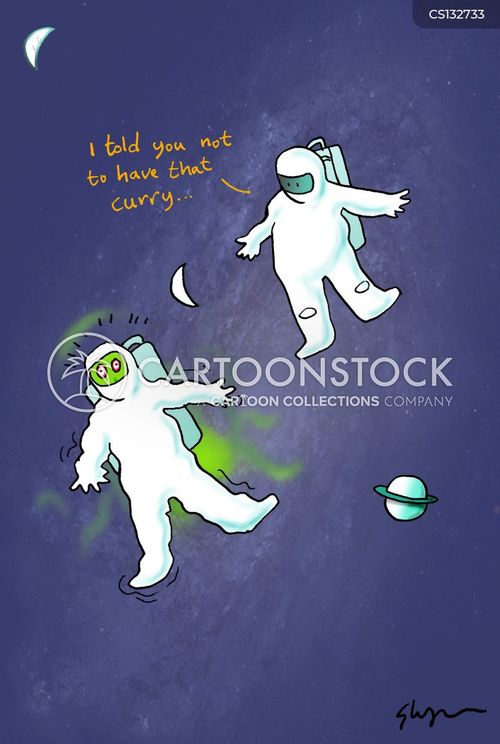 Food In Space Cartoons and Comics funny pictures from CartoonStock