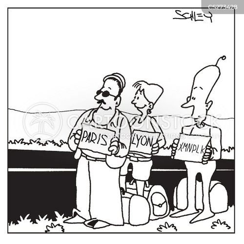 Hitchhikes Cartoons and Comics funny pictures from CartoonStock