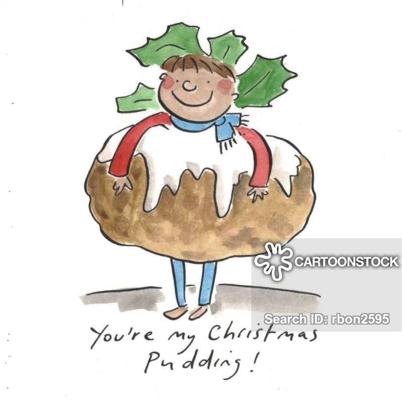 Christmas Puddings Cartoons and Comics funny pictures from CartoonStock