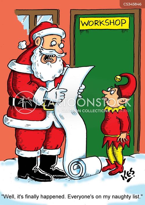 Kris Kringle Cartoons and Comics funny pictures from CartoonStock