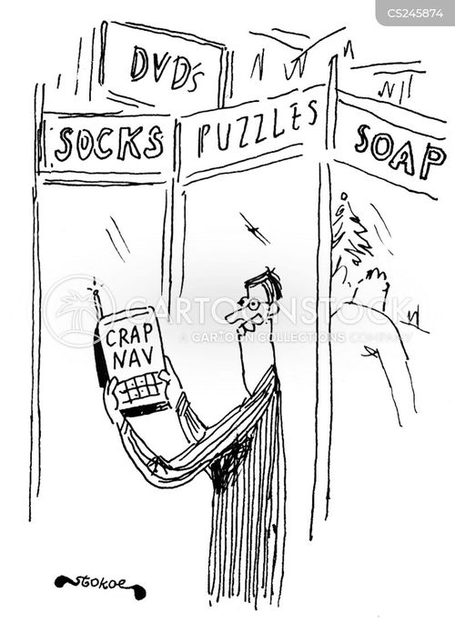 Sat Nav Humour Festive Devices Cartoons and Comics - funny pictures from CartoonStock