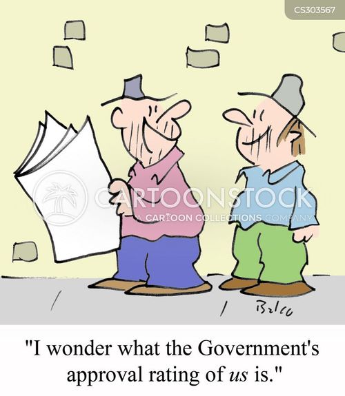 Approval Ratings Cartoons and Comics funny pictures from CartoonStock