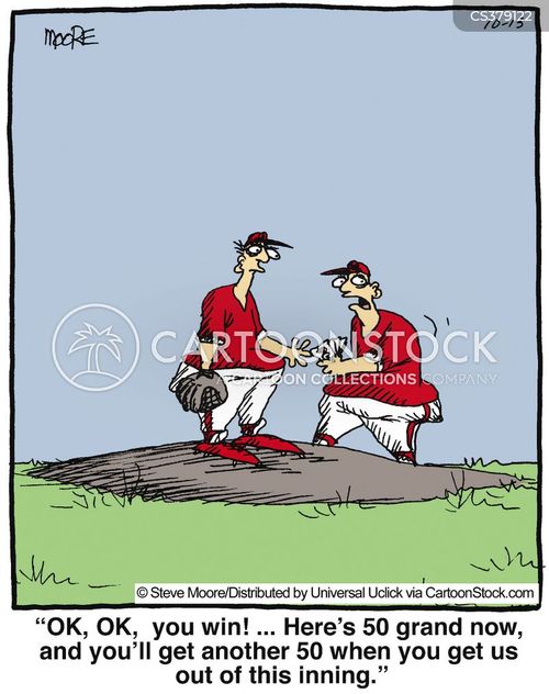 Playing Baseball Cartoons and Comics funny pictures from CartoonStock