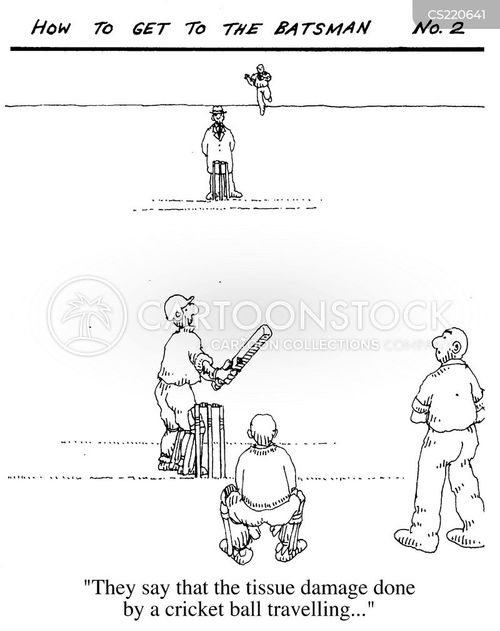 Cricket Ball Cartoons and Comics funny pictures from CartoonStock