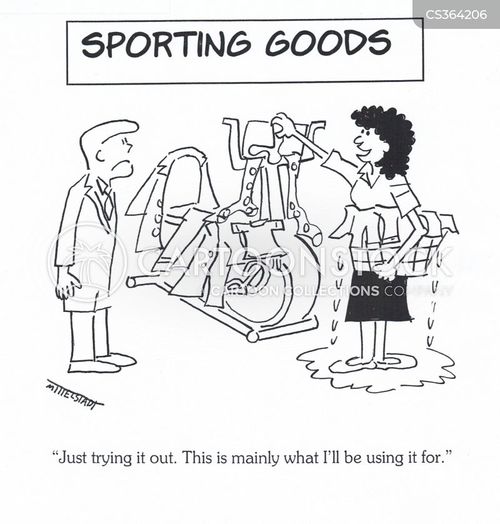 Exercise Bicycle Cartoons and Comics funny pictures from CartoonStock