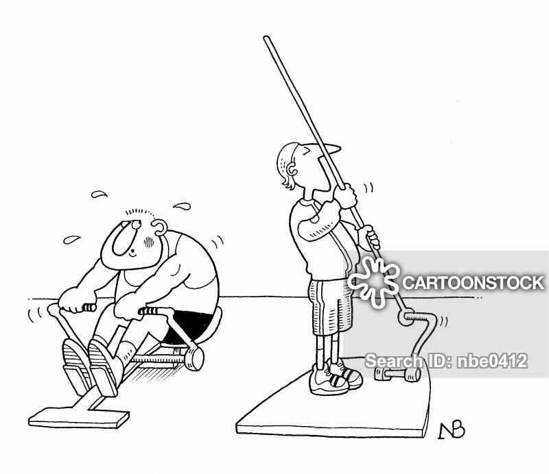 Rowing Machine Cartoons and Comics funny pictures from CartoonStock