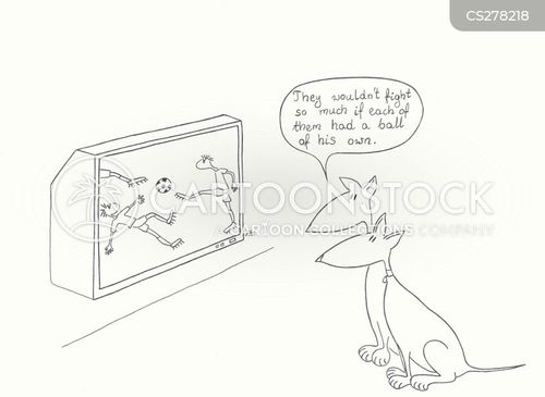 Sporting Rivals Cartoons and Comics - funny pictures from CartoonStock