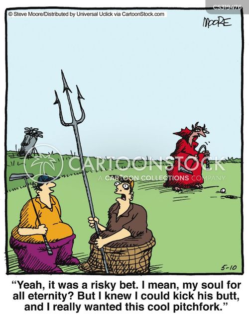 Pitchforks Cartoons and Comics funny pictures from CartoonStock