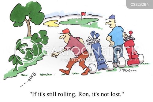 Lost Golf Balls Cartoons and Comics funny pictures from CartoonStock