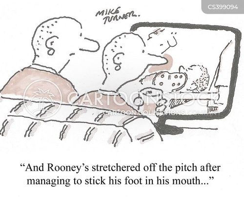 Football Injuries Cartoons and Comics funny pictures from CartoonStock