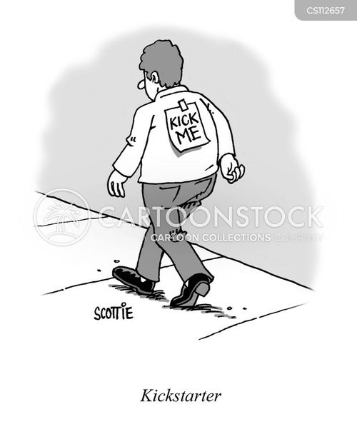 Kick Me Cartoons and Comics funny pictures from CartoonStock